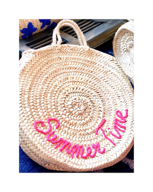 “Summer Time” Straw Tote