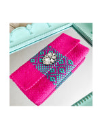 The “Mex” Clutch in Hot Pink (embellished)