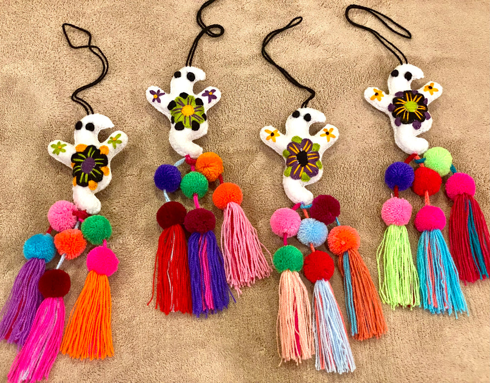 Embroidered Ghost Tassels