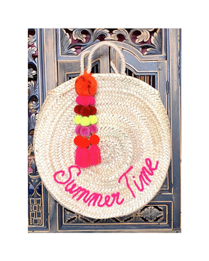 “Summer Time” Straw Tote
